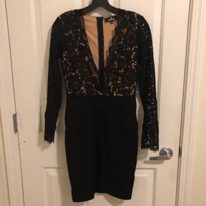 Lulu’s SWOON-ER OR LATER BLACK LONG SLEEVE